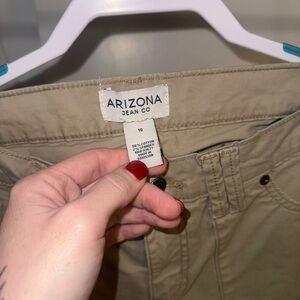 Arizona Jean Company Khaki Flare Cut Pants